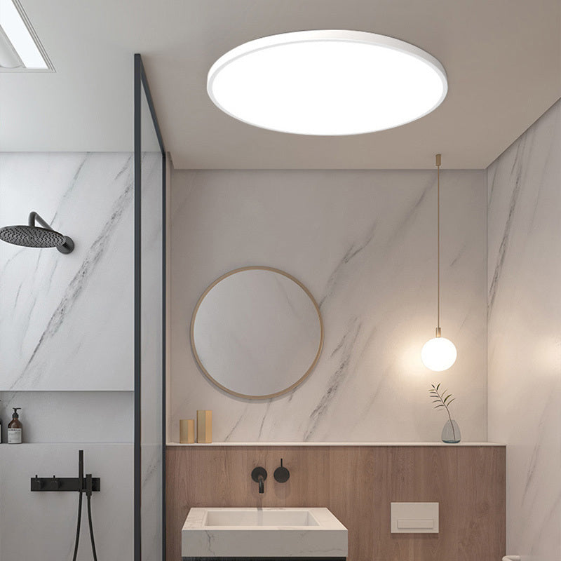 Plafonnier LED rond pour salle de bain Yani – IP44, blanc ou noir, 3 températures