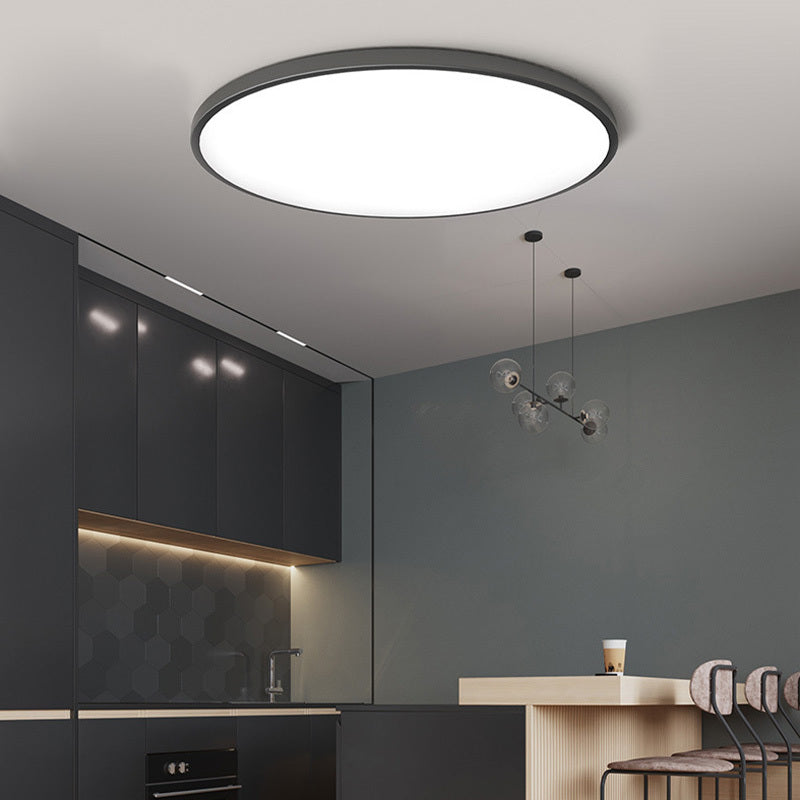 Plafonnier LED rond pour salle de bain Yani – IP44, blanc ou noir, 3 températures