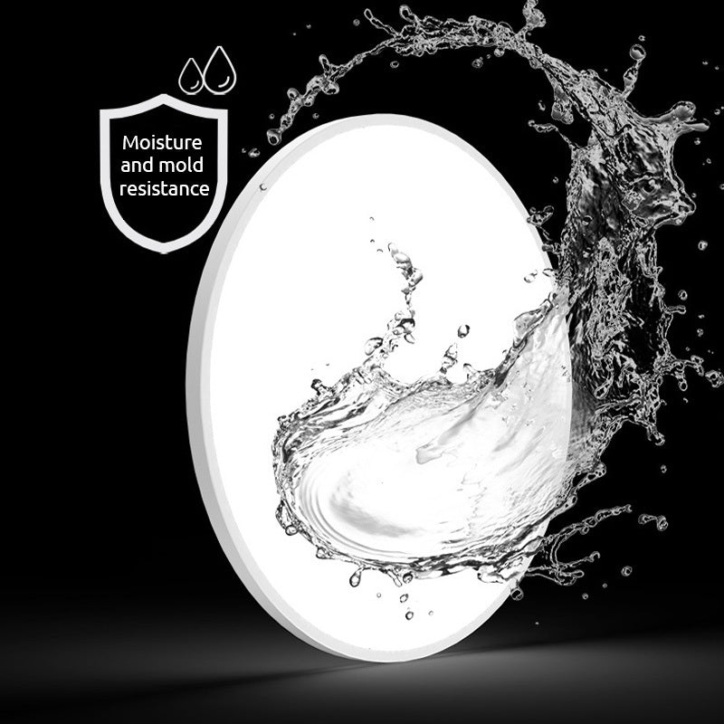 Plafonnier LED rond pour salle de bain Yani – IP44, blanc ou noir, 3 températures