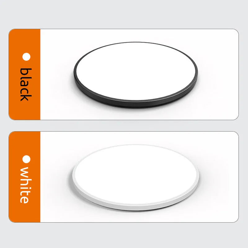 Plafonnier LED rond pour salle de bain Yani – IP44, blanc ou noir, 3 températures