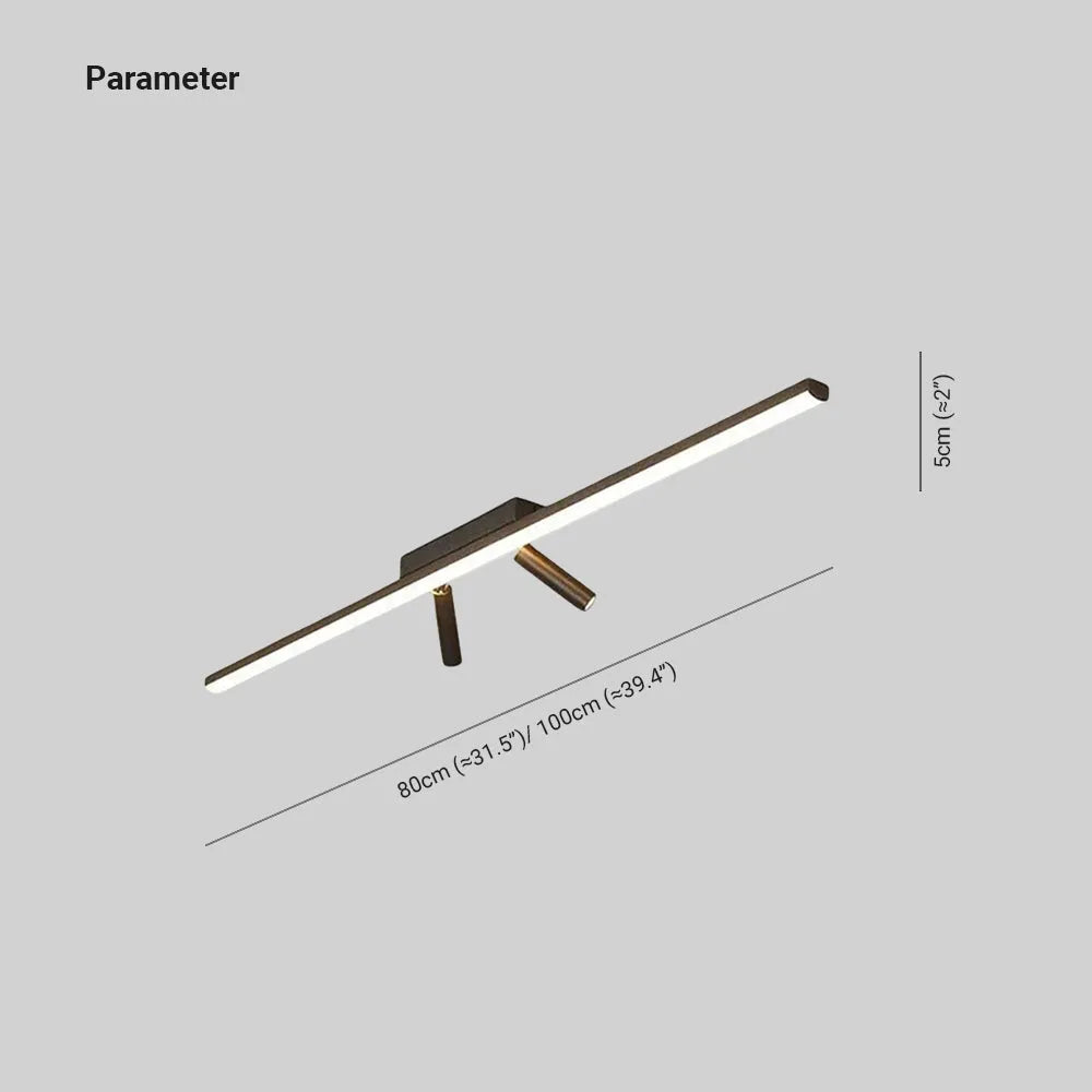 Plafonnier LED à spots orientables Vixo – Linéaire, 3 températures de couleur
