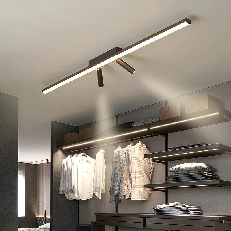 Plafonnier LED à spots orientables Vixo – Linéaire, 3 températures de couleur