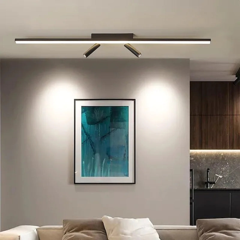 Plafonnier LED à spots orientables Vixo – Linéaire, 3 températures de couleur
