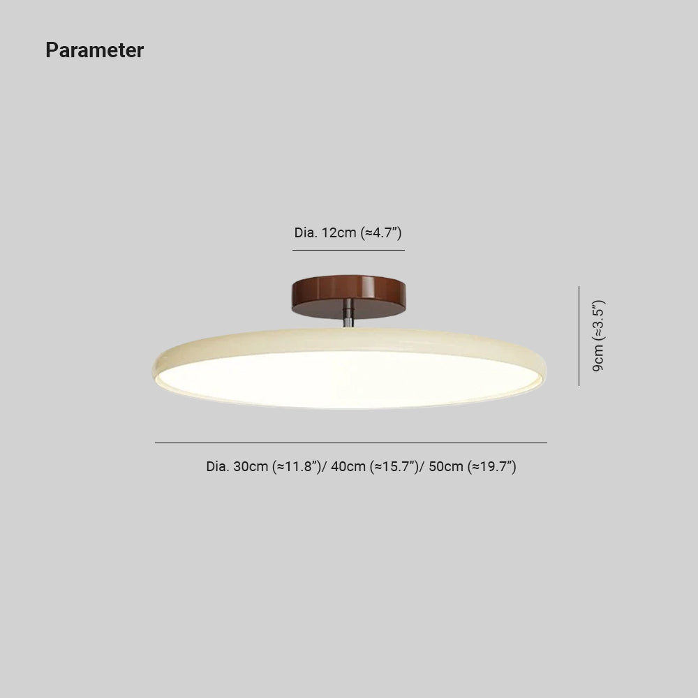 Plafonnier orientable coloré Fyne – Métal et acrylique, tête réglable beige ou verte