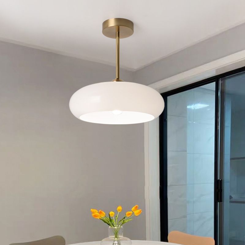 Plafonnier en verre Charlotte – Plafonnier / Blanc