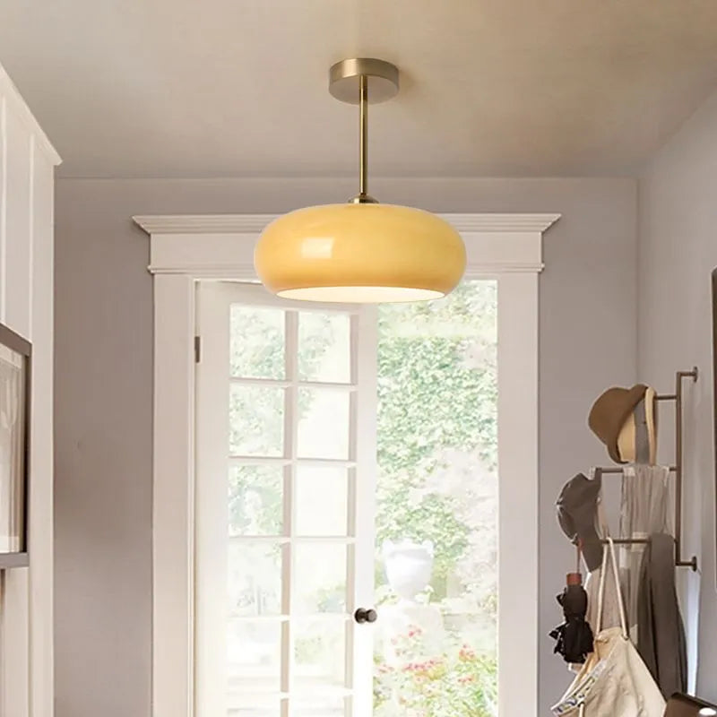 Plafonnier en verre Charlotte – Plafonnier / Orange