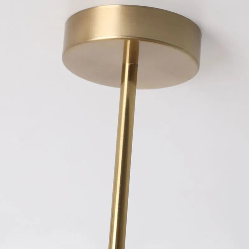 Plafonnier en verre Charlotte – Globe rond blanc ou orange, fixation plafond ou semi-plafond