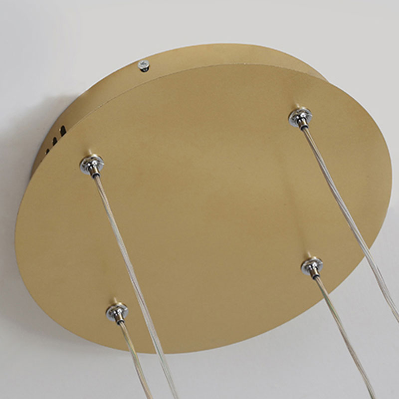 Suspension à anneaux LED Remi – Cercles en métal et acrylique, 2 à 5 anneaux