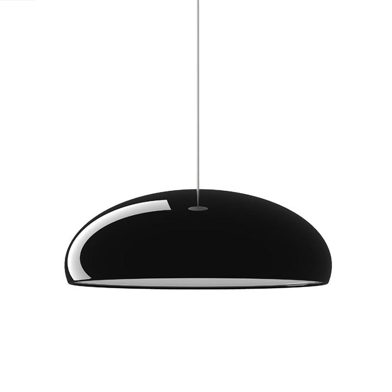 Suspension Art déco en métal Lira – Ronde, orange, noire, blanche ou bordeaux