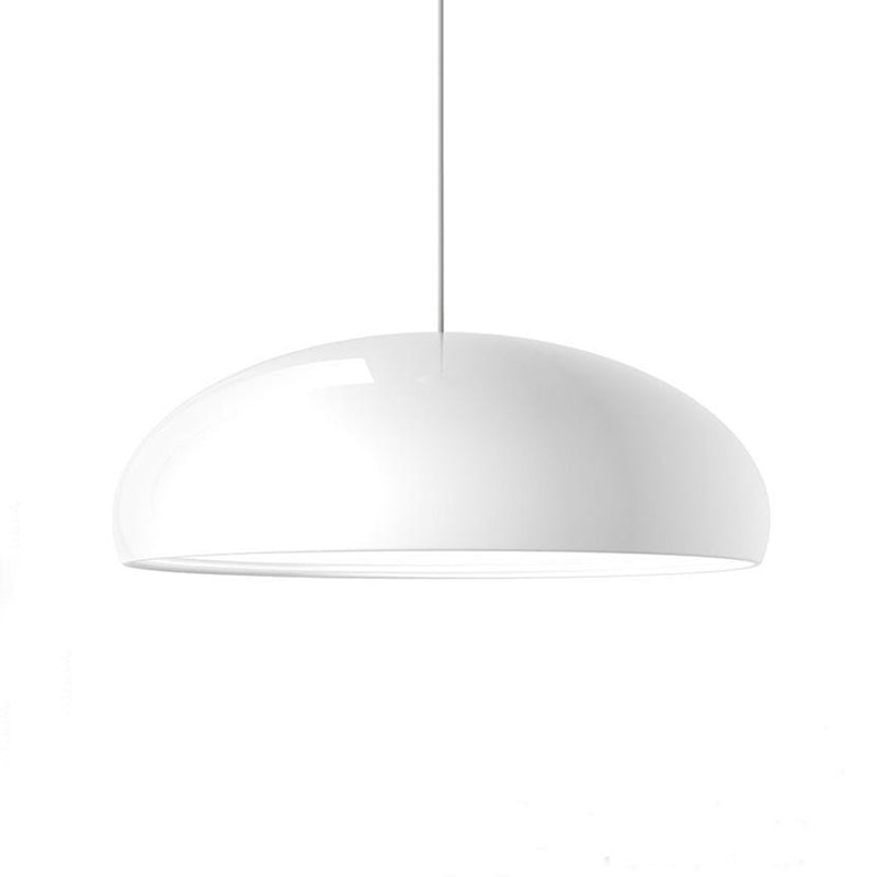 Suspension Art déco en métal Lira – Ronde, orange, noire, blanche ou bordeaux