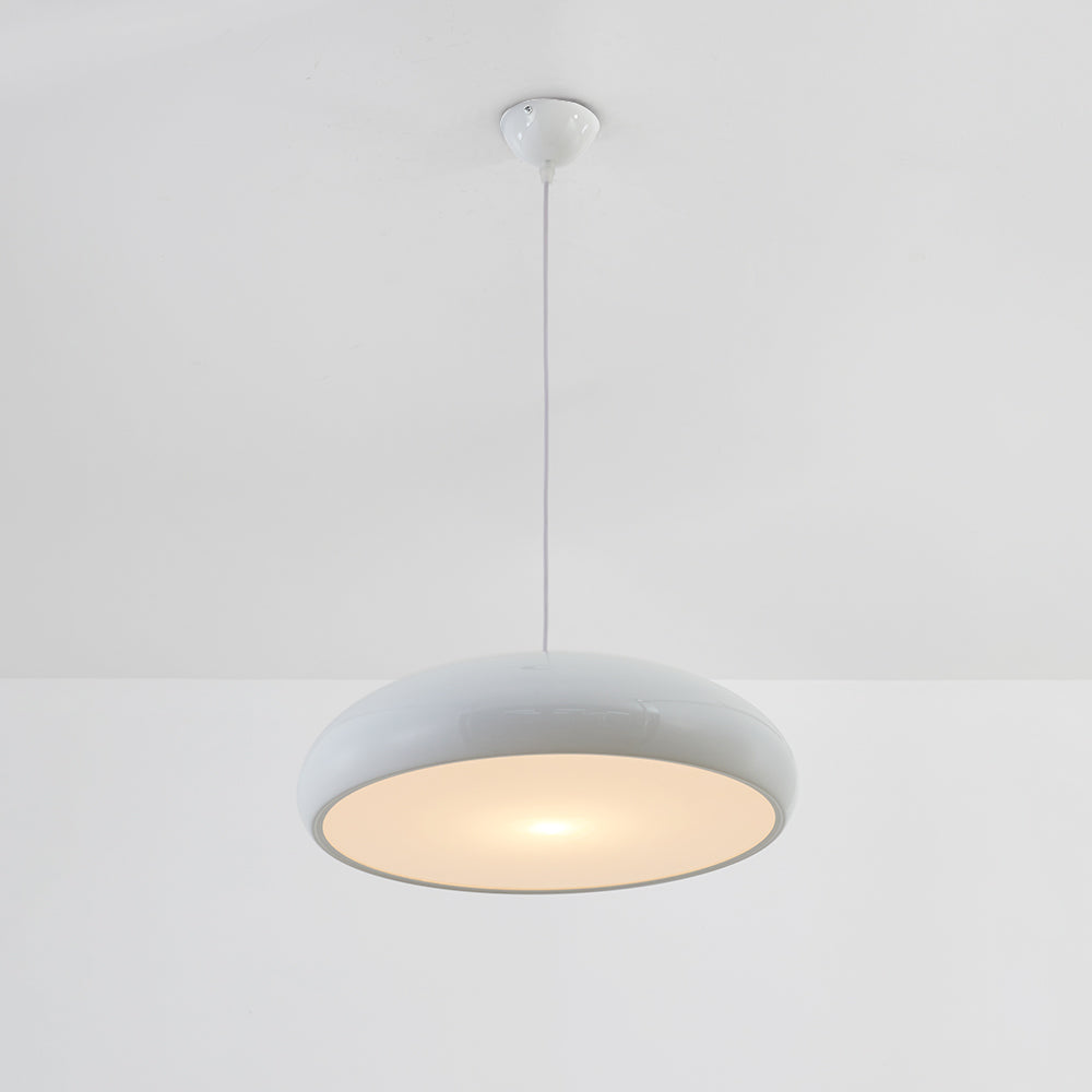 Suspension Art déco en métal Lira – Ronde, orange, noire, blanche ou bordeaux