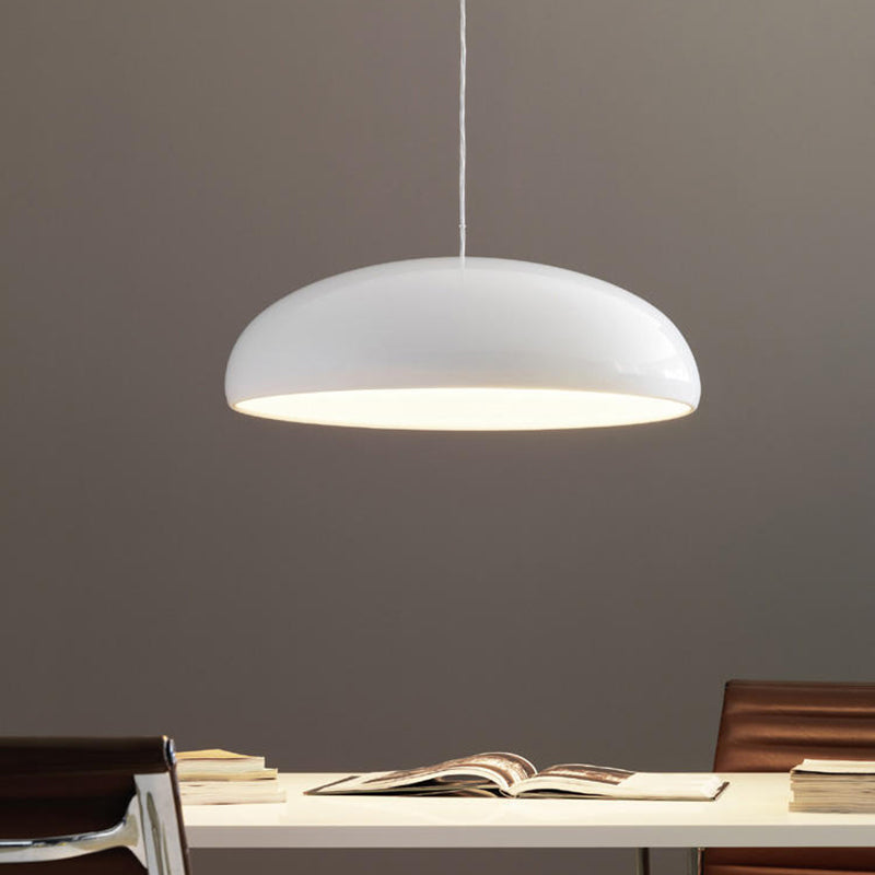 Suspension Art déco en métal Lira – Ronde, orange, noire, blanche ou bordeaux