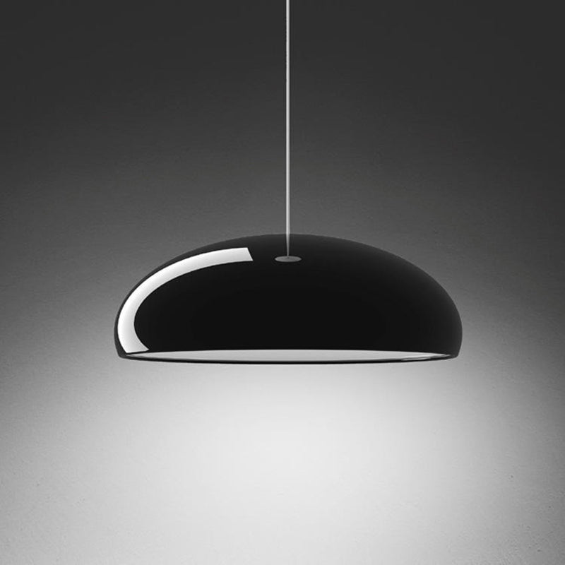Suspension Art déco en métal Lira – Ronde, orange, noire, blanche ou bordeaux
