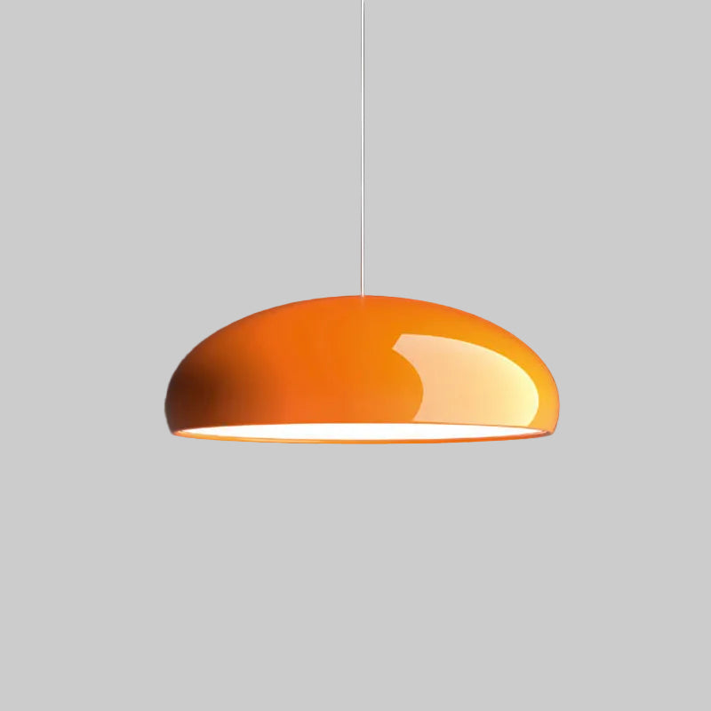 Suspension Art déco en métal Lira – Ronde, orange, noire, blanche ou bordeaux