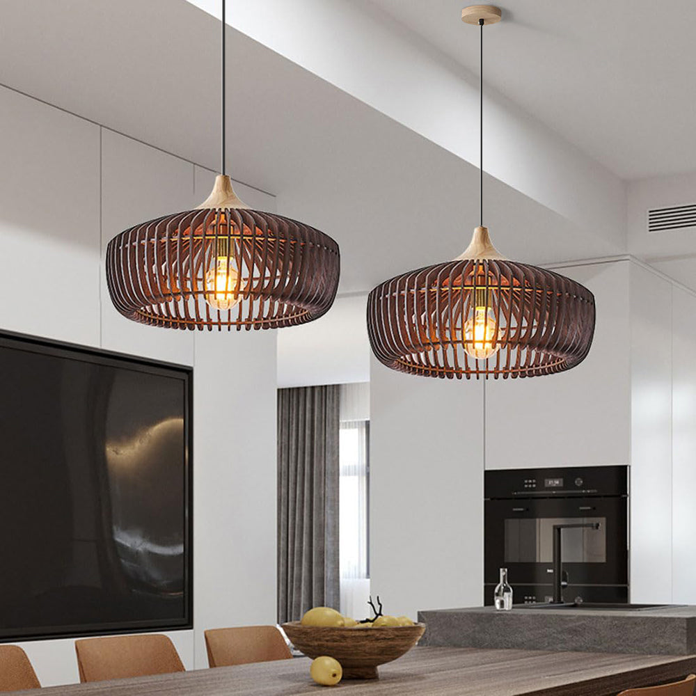 Suspension en bois Muto – Noyer