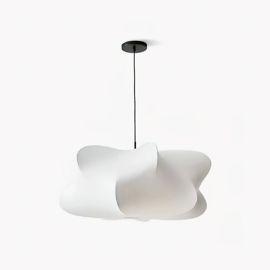 Suspension cocon en soie Pino – Luminaire organique en soie de mûrier et métal