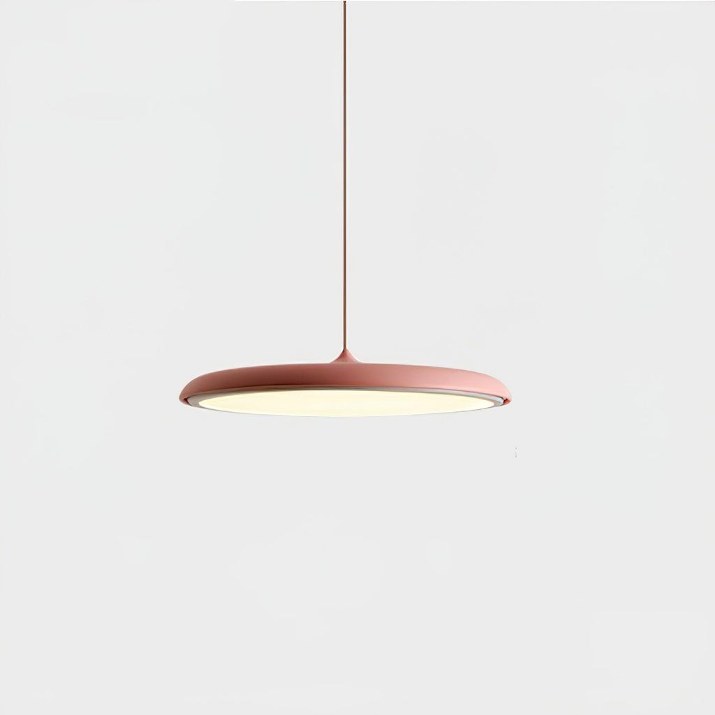 Suspension LED colorée Orik – Dôme macaron en acrylique et métal, 8 coloris