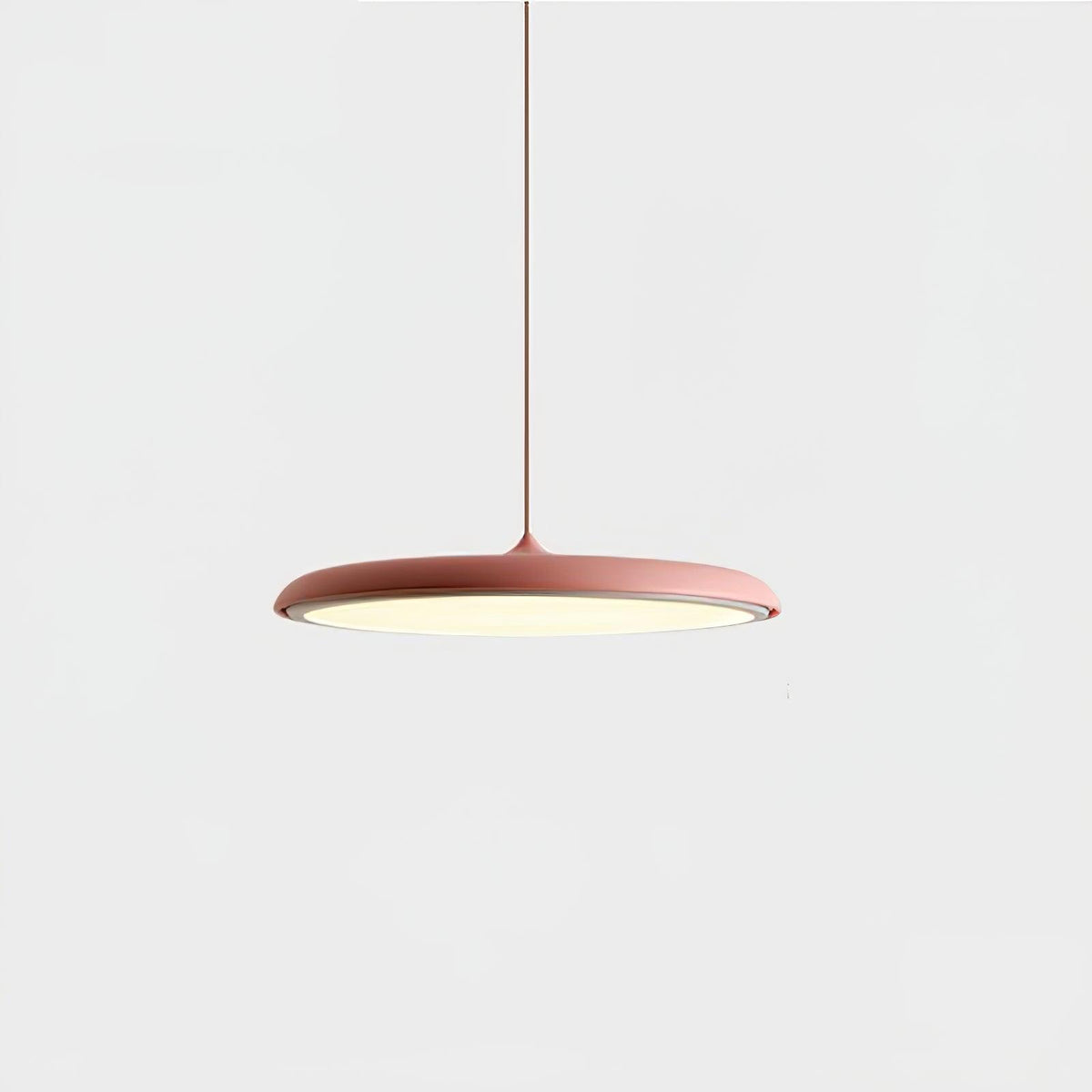 Suspension LED colorée Orik – Dôme macaron en acrylique et métal, 8 coloris