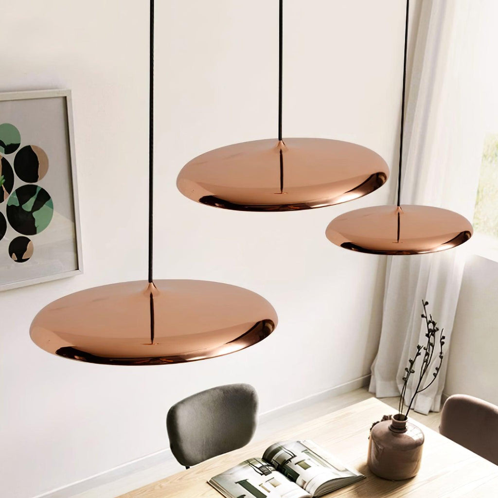 Suspension LED colorée Orik – Dôme macaron en acrylique et métal, 8 coloris