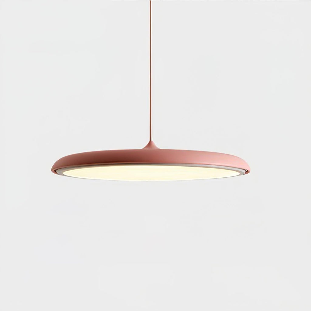 Suspension LED colorée Orik – Dôme macaron en acrylique et métal, 8 coloris