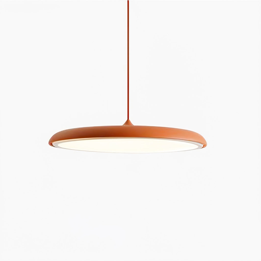 Suspension LED colorée Orik – Dôme macaron en acrylique et métal, 8 coloris