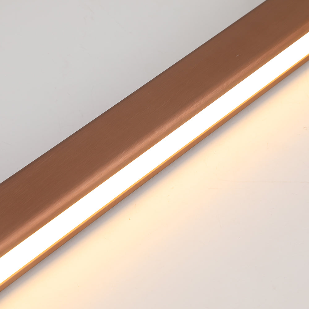 Suspension LED linéaire en métal Thala – Noire ou marron, variable avec télécommande