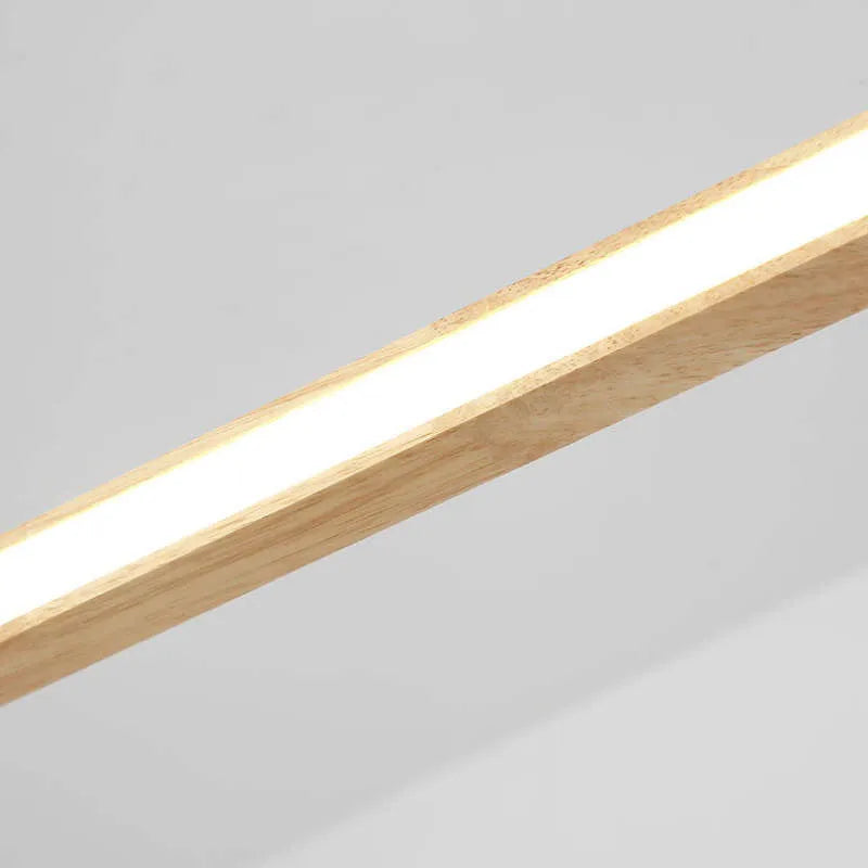 Suspension LED ovale en bois Veon – Diffuseur acrylique, 3 températures de couleur