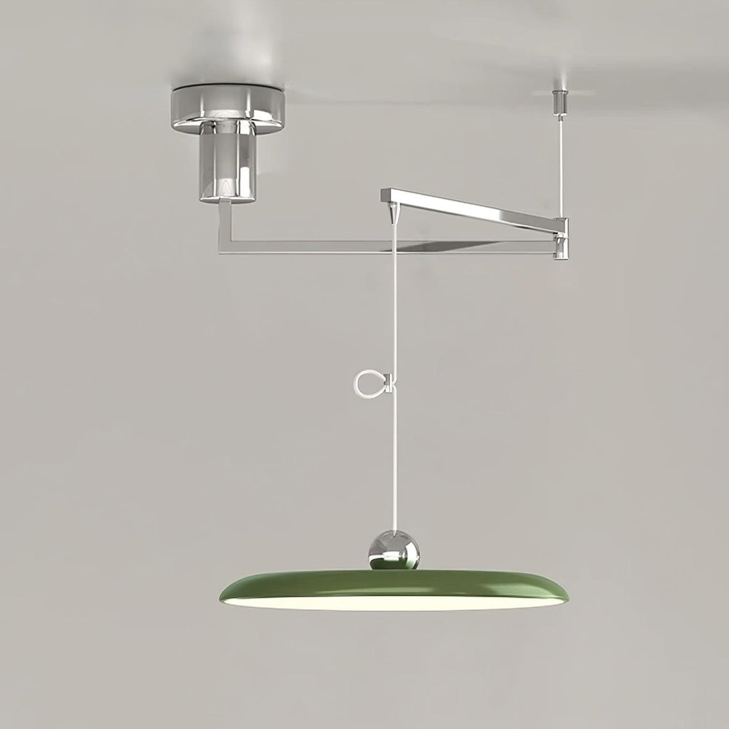 Suspension en métal à bras orientable Flux – Coloris Morandi, LED intégrée