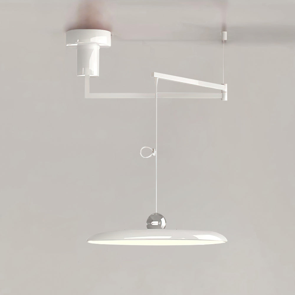 Suspension en métal à bras orientable Flux – Coloris Morandi, LED intégrée