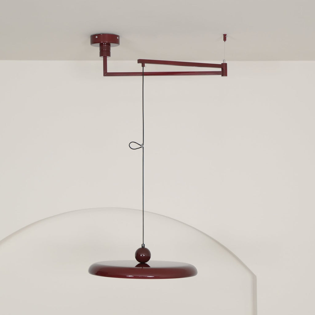 Suspension en métal à bras orientable Flux – Coloris Morandi, LED intégrée