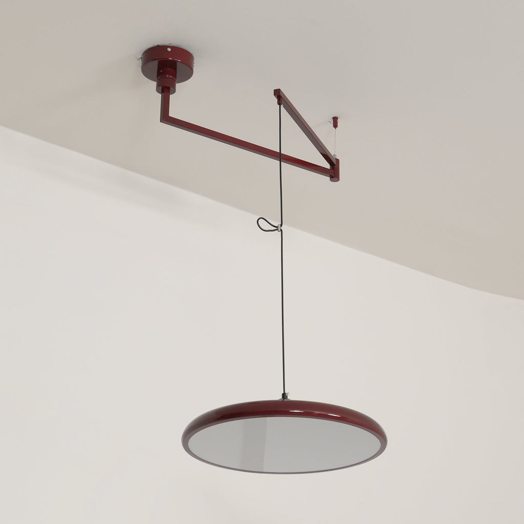 Suspension en métal à bras orientable Flux – Coloris Morandi, LED intégrée