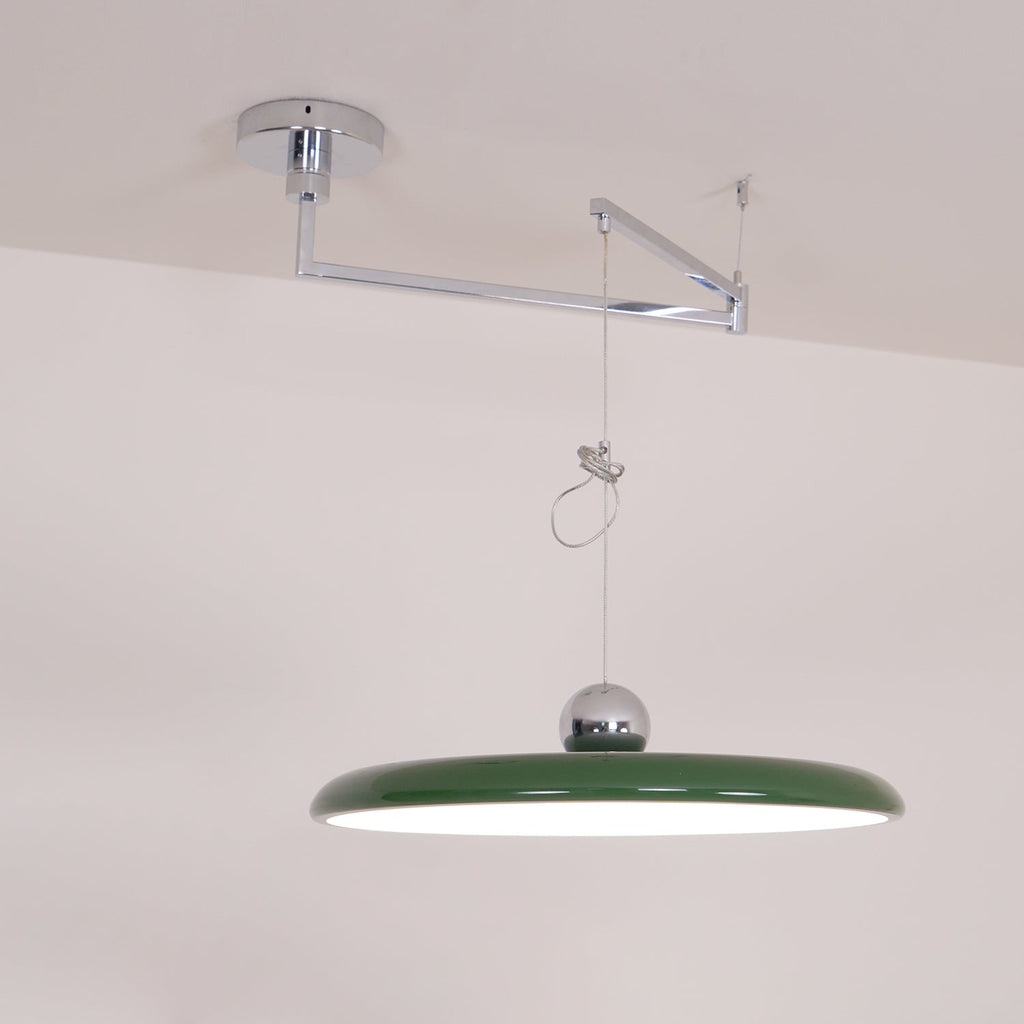 Suspension en métal à bras orientable Flux – Coloris Morandi, LED intégrée
