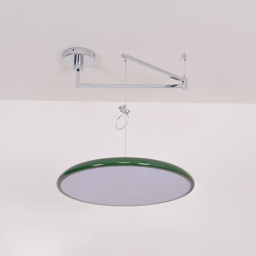 Suspension en métal à bras orientable Flux – Coloris Morandi, LED intégrée