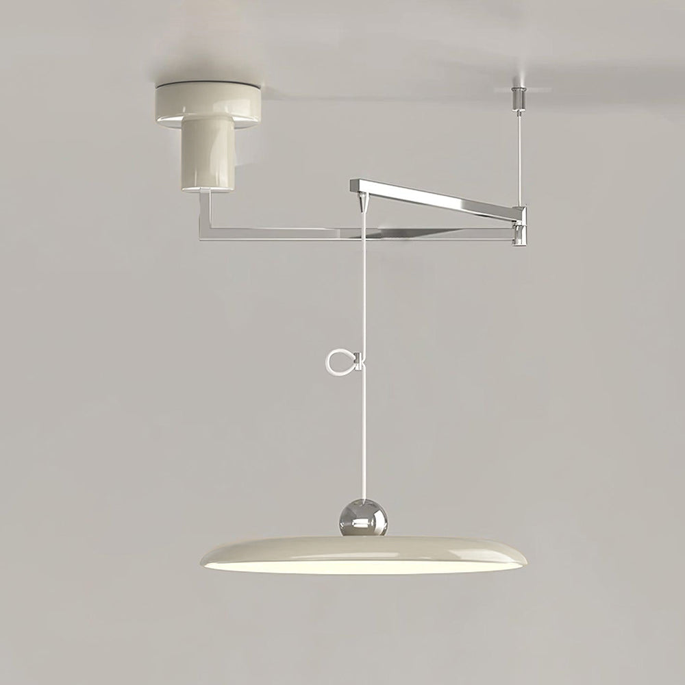 Suspension en métal à bras orientable Flux – Coloris Morandi, LED intégrée