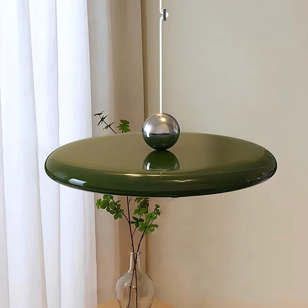 Suspension en métal à bras orientable Flux – Coloris Morandi, LED intégrée