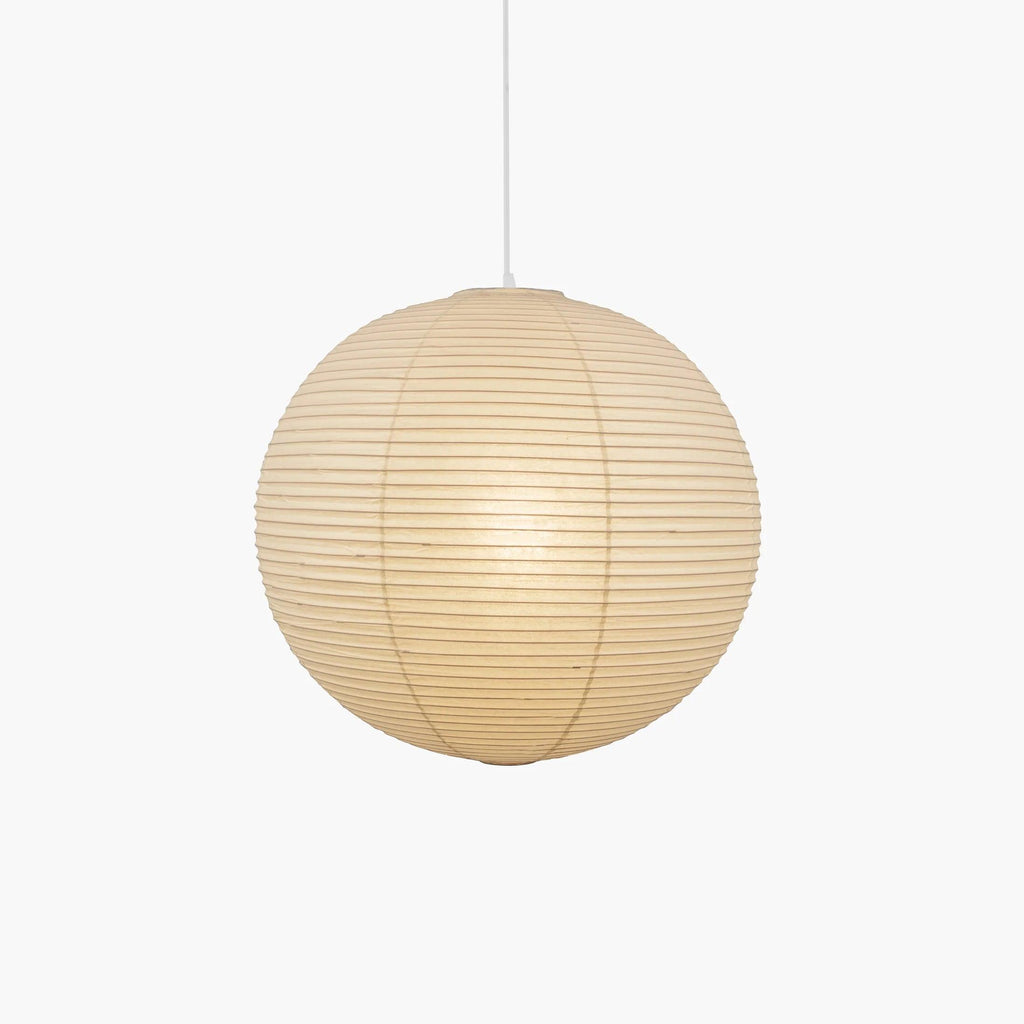 Suspension en papier washi Sylin – Grand abat-jour rond à lumière douce, de 40 à 120 cm