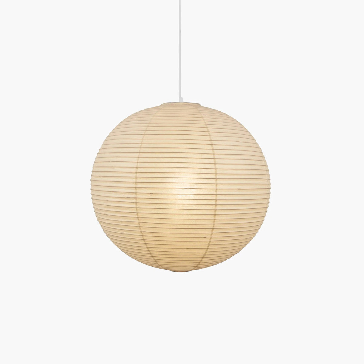 Suspension en papier washi Sylin – Grand abat-jour rond à lumière douce, de 40 à 120 cm