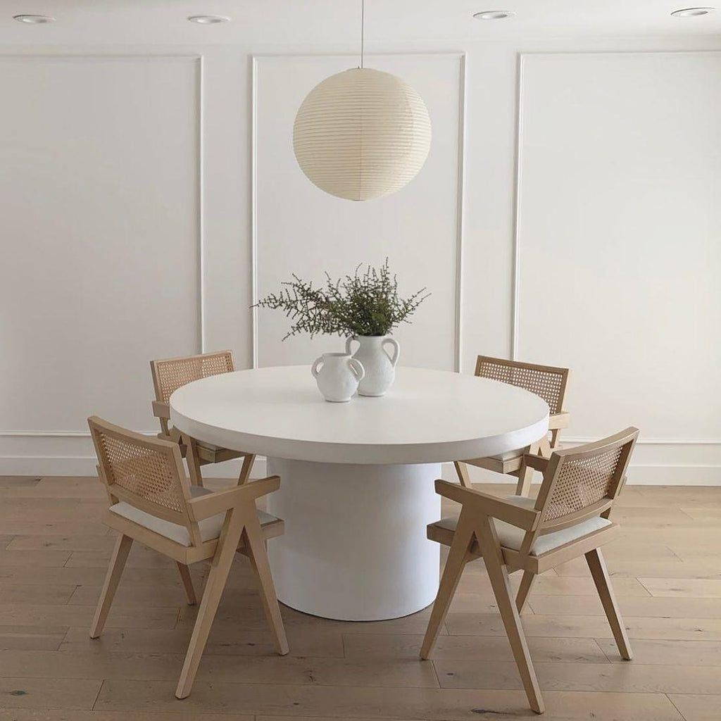 Suspension en papier washi Sylin – Grand abat-jour rond à lumière douce, de 40 à 120 cm