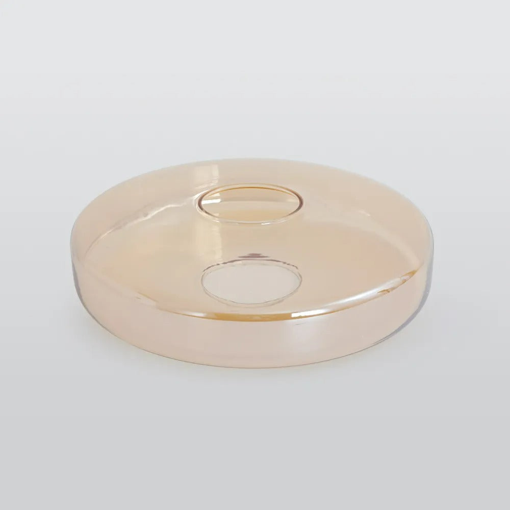 Suspension en verre à étages Jojo – Ambre, vert ou gris fumé, 1 à 3 niveaux