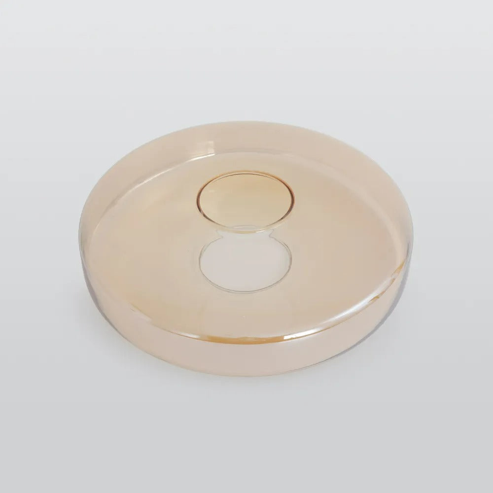 Suspension en verre à étages Jojo – Ambre, vert ou gris fumé, 1 à 3 niveaux